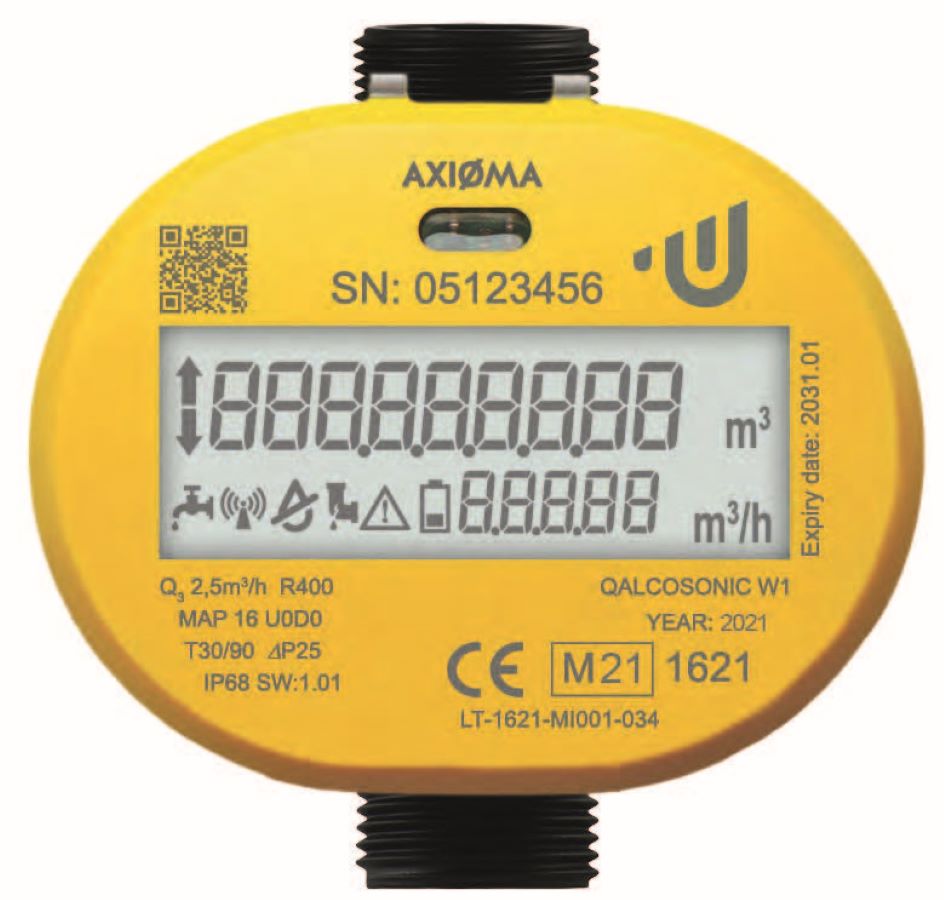 Qalcosonic W1 contador agua 1