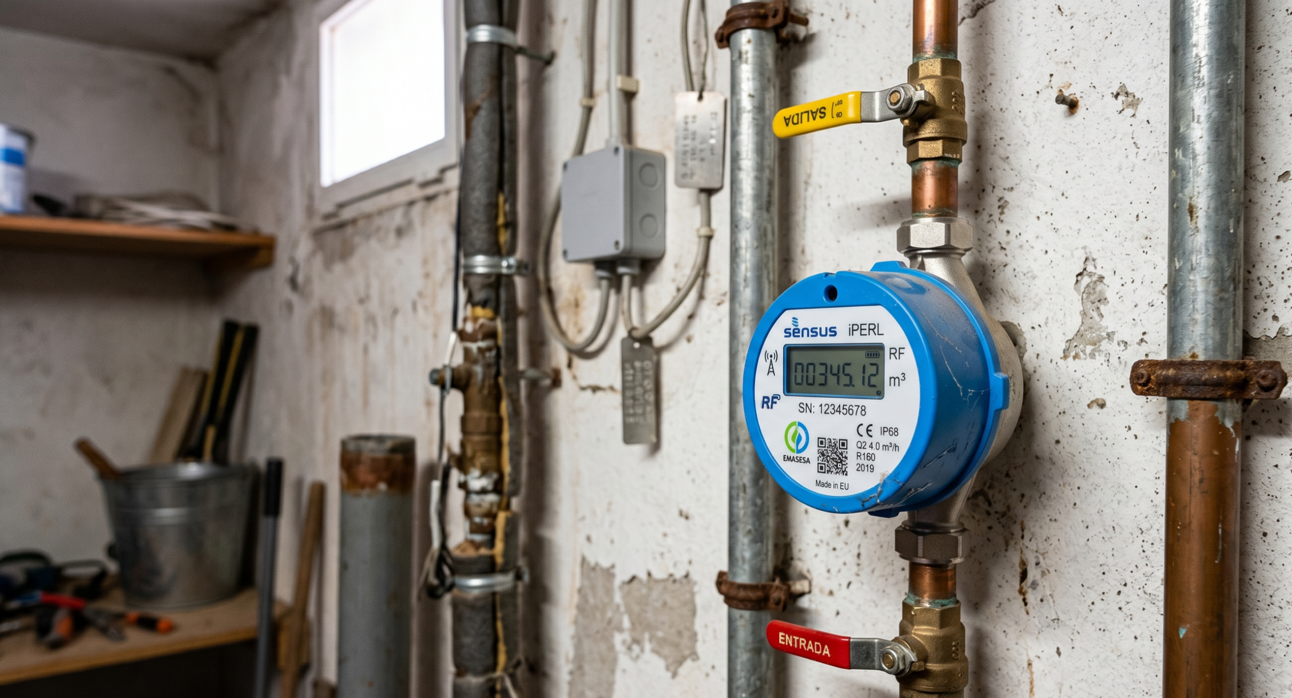 Contador de agua con telelectura