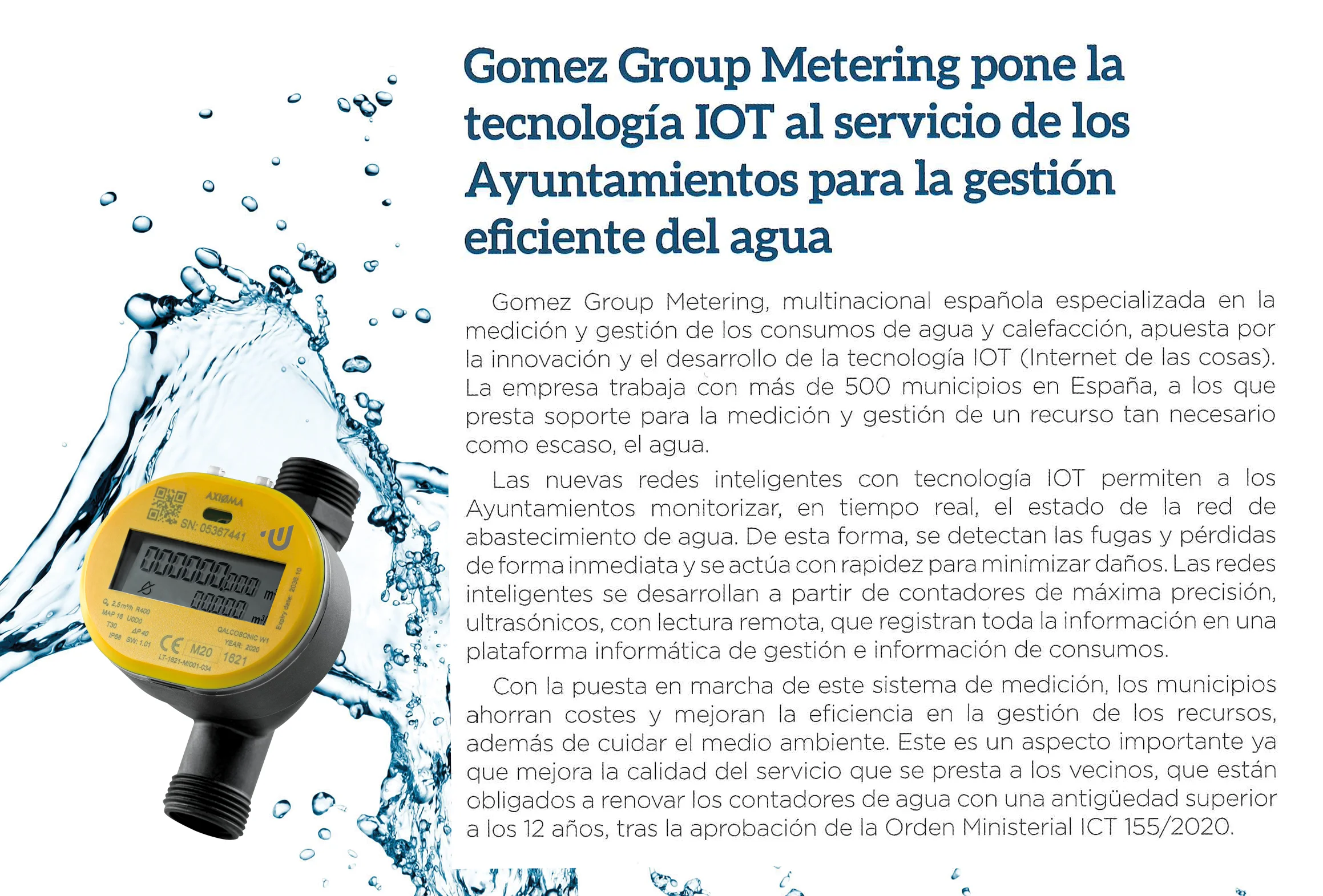 Tecnología IOT al servicio de los ayuntamientos